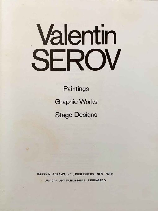 Valentin Serov Paintings Graphic Works Stage Design