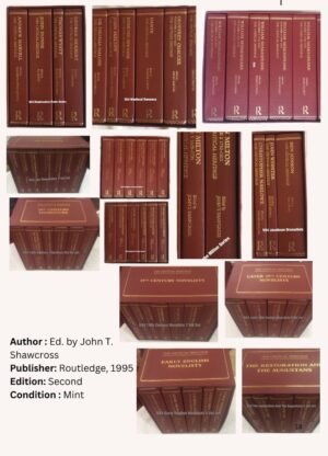 The Critical Heritage Series:Victorian Thinkers,Medieval Romance,Jacobean Dramatists,Victorian Poets, Renaisance Poets,The romantics,The Restoration And The Augastan's, Later 19th Century Novelists,18th Century Literature,Early English Novelists,William Shakespeare,19th Century Novelists,