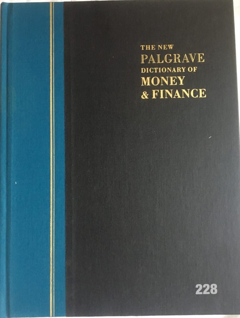 The New Palgrave Dictionary Of Money and Finance – 3 Volume Set