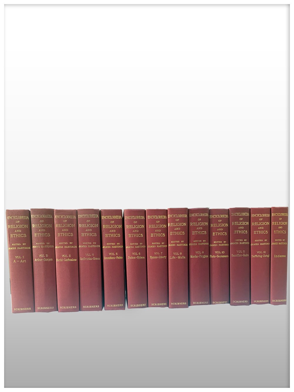 Buy Encyclopaedia of Religion and Ethics – 12 Volume Set + Index