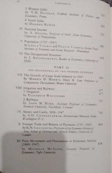 The Cambridge Economic History Of India – 2 Volume Set