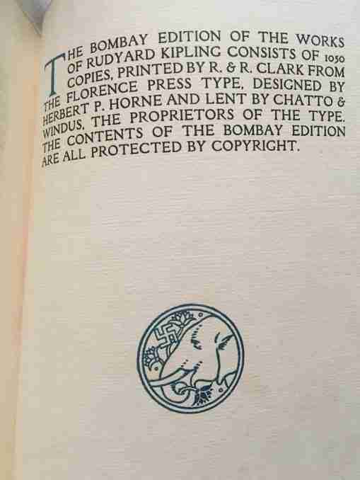 The Bombay Edition of the works of Rudyard Kipling (Complete set of Twenty Five volumes)