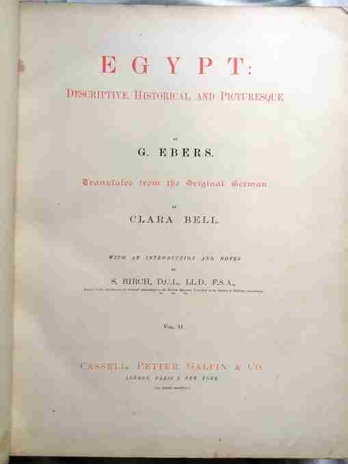 Buy Uploaded To Egypt : Descriptive, Historical & Picturesque.2 Vols Set- 2 Sets