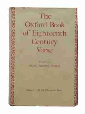 The Oxford Book of Eighteenth Century Verse