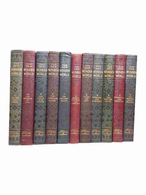 The New Wonder World – A Library Of Knowledge. 11 Volume Set