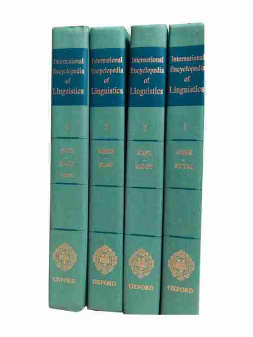 International encyclopedia of linguistics – 4 Volume Set