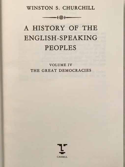 A History Of The English Speaking Peoples – 4 Volume Set