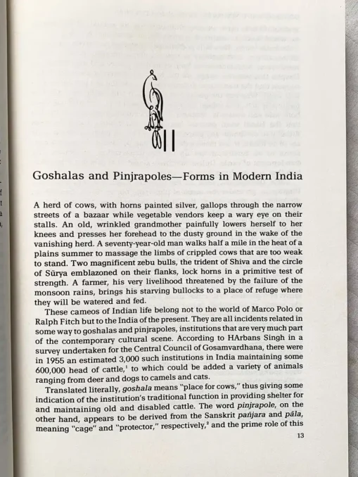 Sacred Cows, Sacred Places Origins And Survivals Of Animal Homes In India