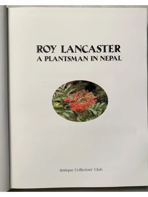 A Plantsman In Nepal