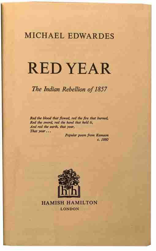 Red Year, the Indian Rebellion of 1857