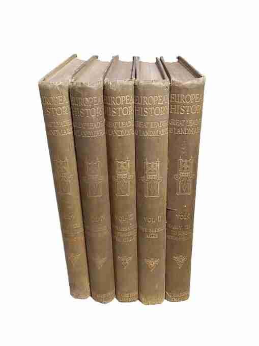 European History: Great Leaders and landmarks from Early to Modern times. 5 Vol Set