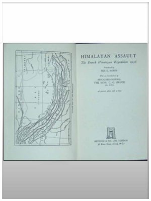 Himalayan Assault, The French Himalayan Expedition 1936