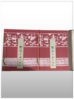 Written In Pencil “ Old Textiles Of India/N, Complete Book In Chinese / Japanse, Not Understandable, 2 Volume Set