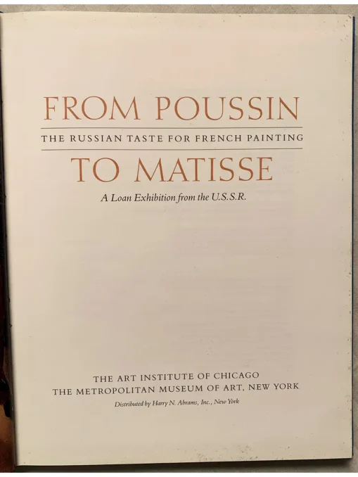From Poussin To Matisse The Russian Taste For French Painting