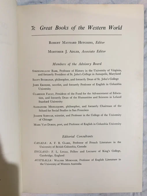 Great books of the western world 54 Volume Set