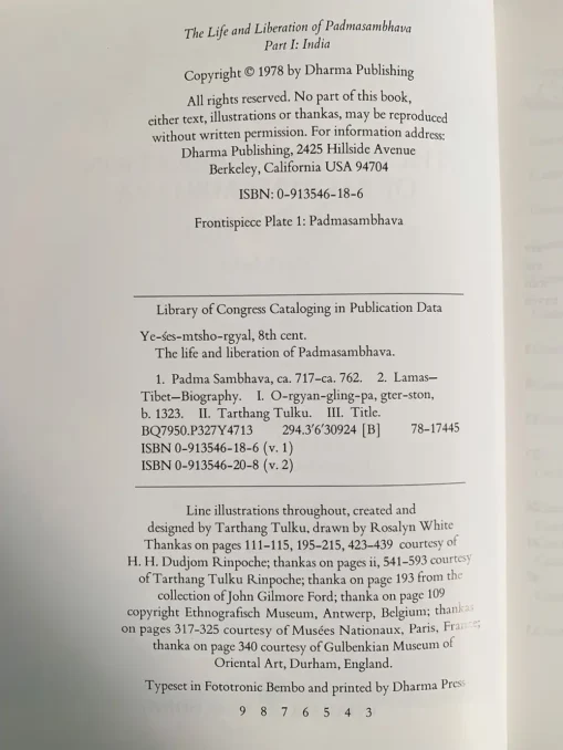 The Life and Liberation of Padmasambhava – 2 Volume Set