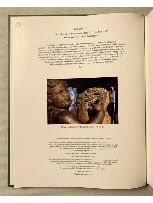 Versailles the History of the Gardens and their Scultpure