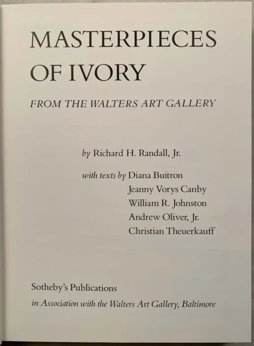 Masterpieces of Ivory