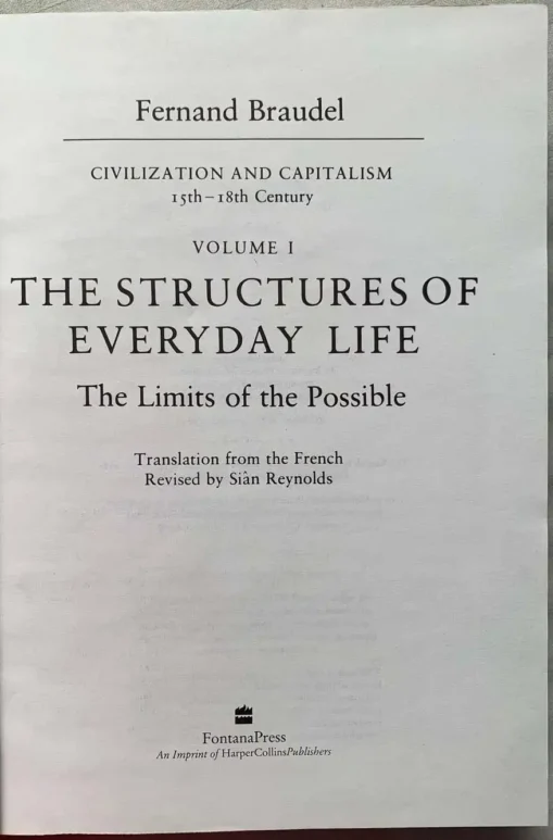 Civilization And Capitalism 15th-18th Century 3 Vol Set - Image 3