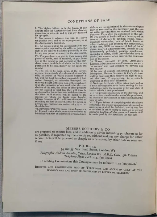 Catalogue of The Celebrated Library of Major J. R. Abbey 4 Vol Set - Image 10